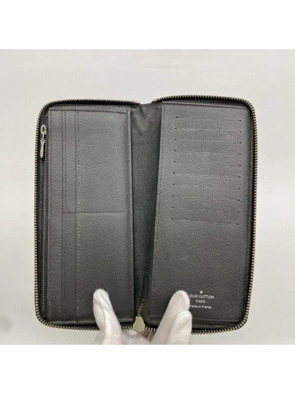 Louis Vuitton Wallet Monogram Eclipse Zippy Vertical Black